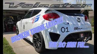 Hyundai Veloster 20 min Trunk Latch Fix