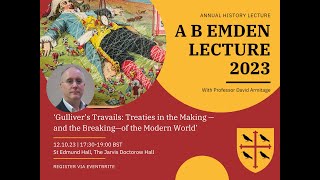 A B Emden Lecture 2023 with Professor David Armitage