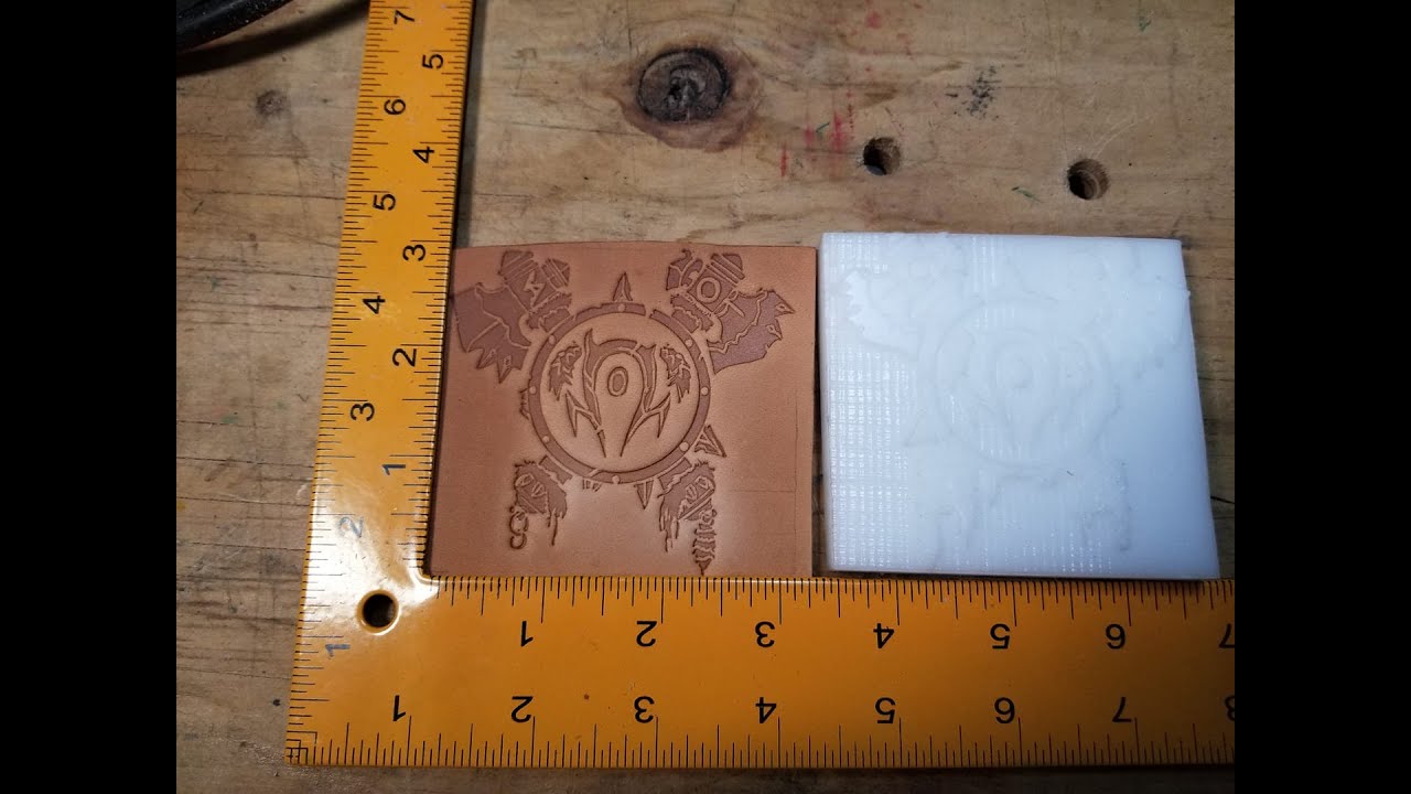WoW Horde Delrin Leather Stamp - YouTube