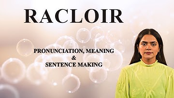 Racloir - Meaning_&_Pronunciation_Word_World_Audio_Video_Dictionary