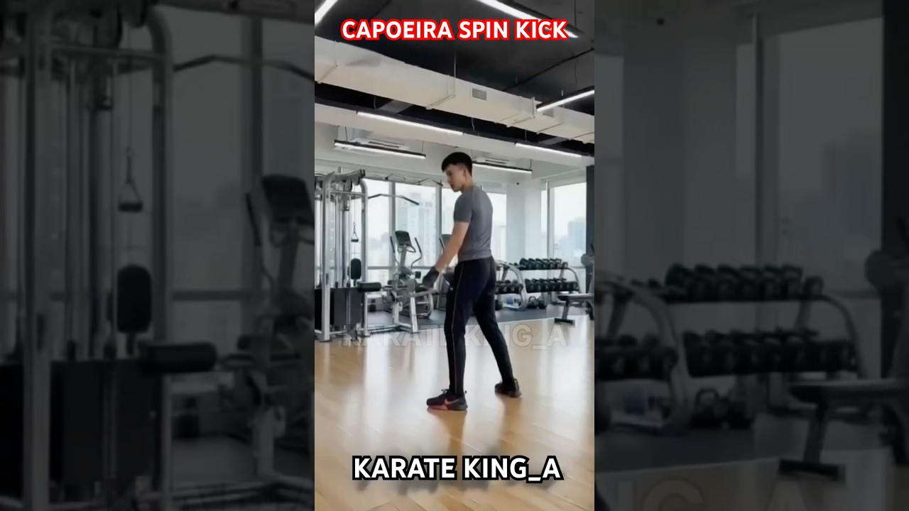 Capoeira spin kick 
