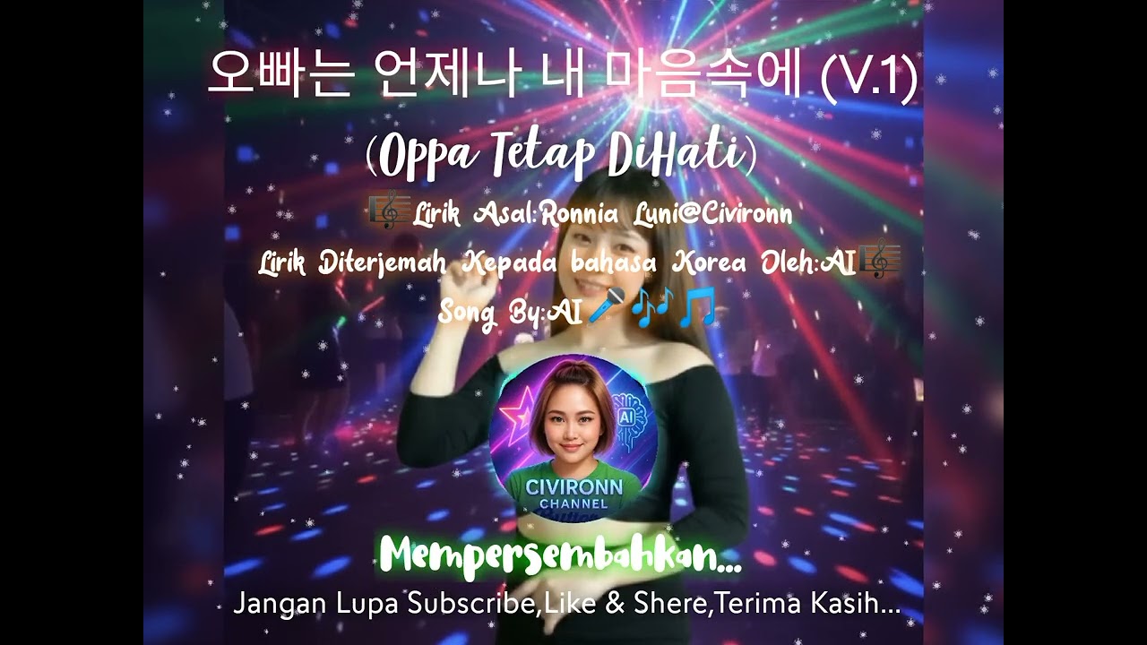 오빠는 언제나 내 마음속에 (Oppa Tetap Dihati)    (V.1)-🎼Lirik Asal:Ronnia Luni@Civironn,Song By:AI🎤🎶🎵