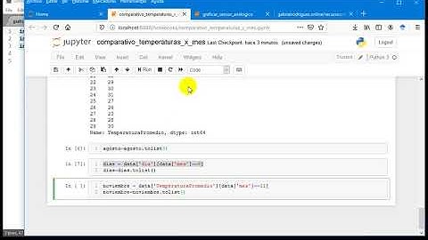Raspberry Pi 3 - 7 Graficar un comparativo de datos del sensor