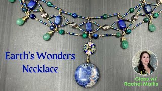 Wirework Choker Necklace Class w/ Rachel Mallis ft. Sam&#39;s Bead Box May 2024 Earth&#39;s Wonders