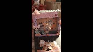 Altered piggy bank into a shadow Box🤗Project Share😊