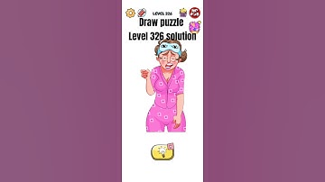 Draw puzzle level 326 solution walkthrough #drawpuzzle  #drawgame #gameplay #shorts