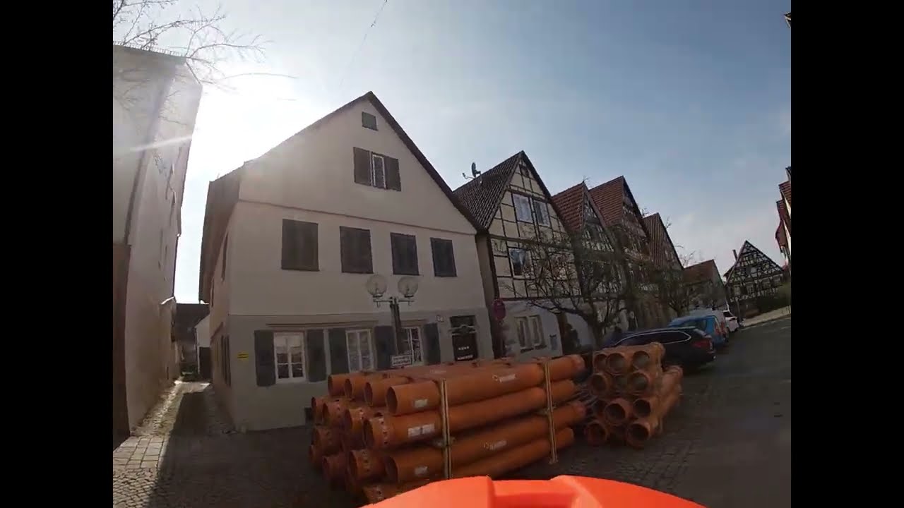 Rad Tour Marbach über Rielingshausen  Backnang Winnenden Waiblingen nach Stuttgartt