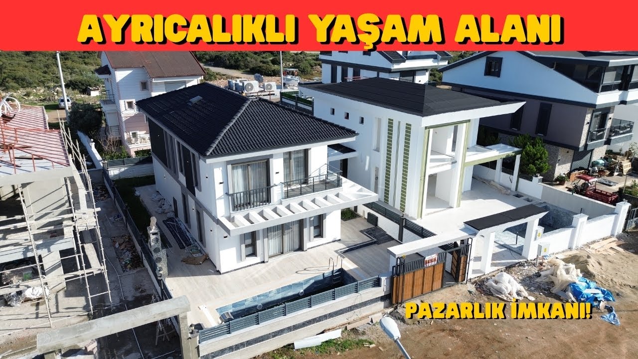 VALİZİNİ HAZIRLA GEL! EFELER MAHALLESİNDE FULL LÜKS EŞYALI TAM MÜSTAKİL VİLLA! - V115