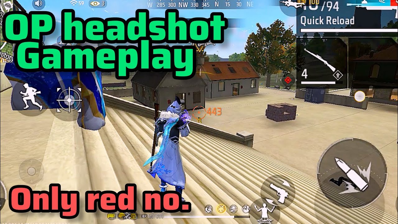 Best headshot gameplay in solo vs squad | only red no. | Garena free fire | BOSS GAMING #trending