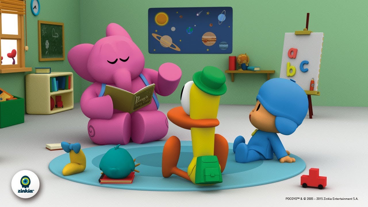 Desenhar E colorir Pocoyo E Seus Amigos 👶👧🏼🐶🐘🦆 Desenhos Para Crianças  