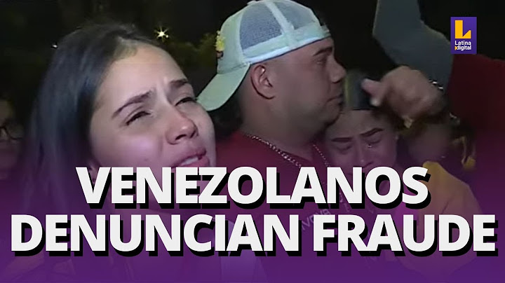 Venezolanos en Perú reaccionaron a los resultados de las elecciones: "Nos rompe el corazón"
