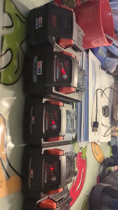 MILWAUKEE M18 fuel BATTERIES FLASHING LIGHTS WHAT ARE THEY Doing - YouTube