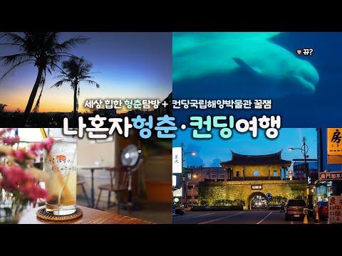 나혼자 대만 헝춘·컨딩 여행|⛱️대만의 최남단 헝춘으로!|헝춘이 이렇게 힙한 곳이었다니🫢|컨딩국립해양박물관, 헝춘 맛집 디저트 탐방 😘|구글맵링크=더보기란|대만여행 하는사람er