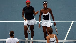 Venus/Serena vs Garrigues/Pascual 2008 Olympics Final Highlights