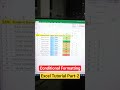 Conditional Formatting Full Basic in One Short | Part-2 #acpit #excel #exceltutorial #tricks #shorts