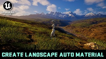 Create Open World Landscape Auto Material -  Unreal Engine 5 Complete Tutorial