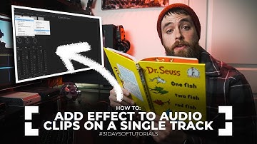 How to add effects to multiple audio clips on a single track in Premiere Pro