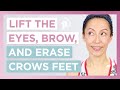 Erase crows feet lift the eyes and eyebrows with face yoga