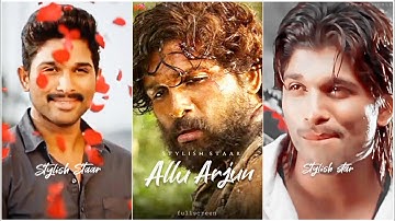 Allu Arjun Attitude whatsapp status | Allu Arjun mood off status | Mashup | Fullscreen | Enemy Edits