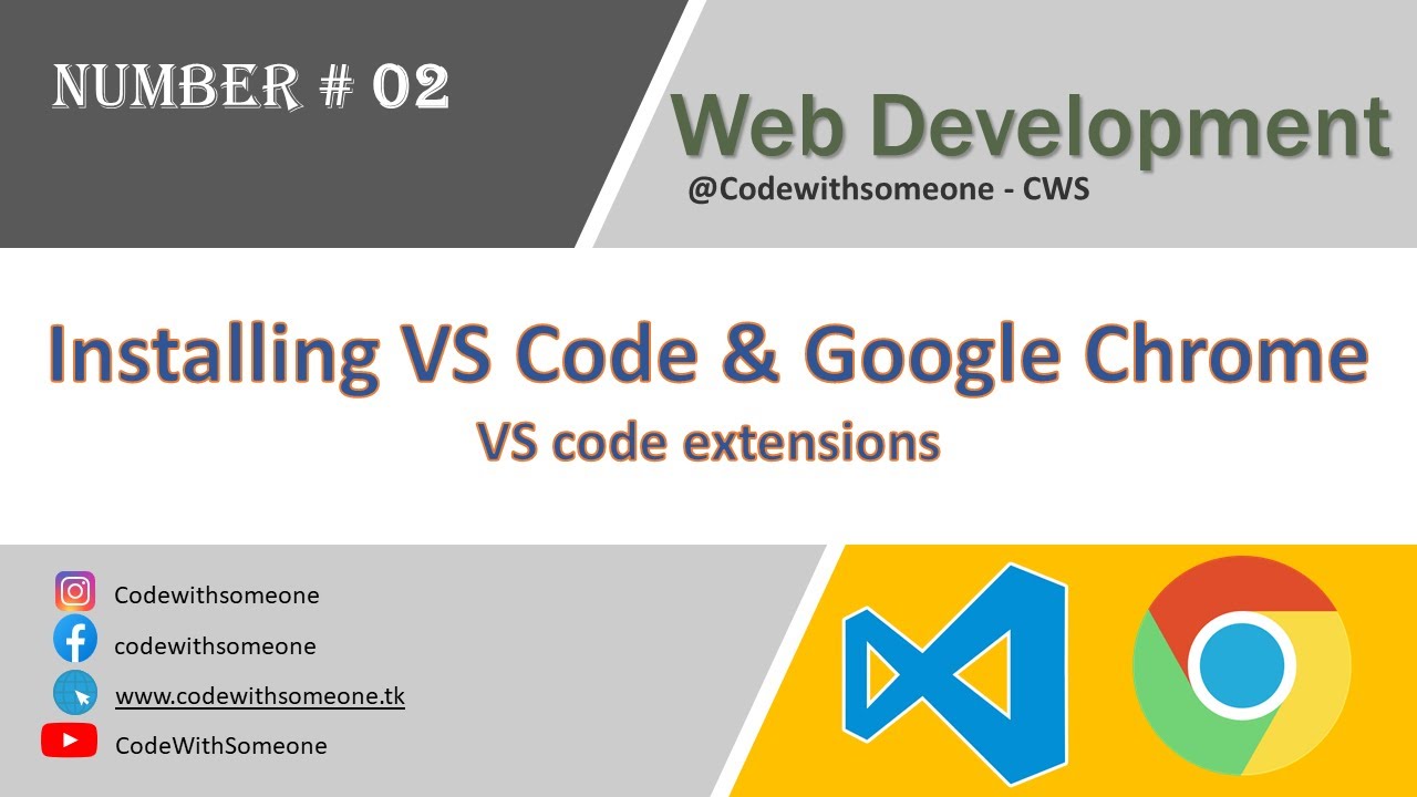 #2 Installing VS Code & Google Chrome & Live server. Exploring VS code ...