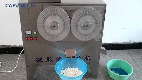 Capsule separator machine operation video