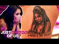 Snooki Can&#39;t Believe This Tattoo Of Herself! | Hilarious Tattoo Reveals | Just Tattoo Of Us