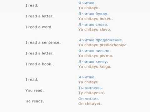 Russian lesson/English lessons how to study Russian  6 (Reading and writing)