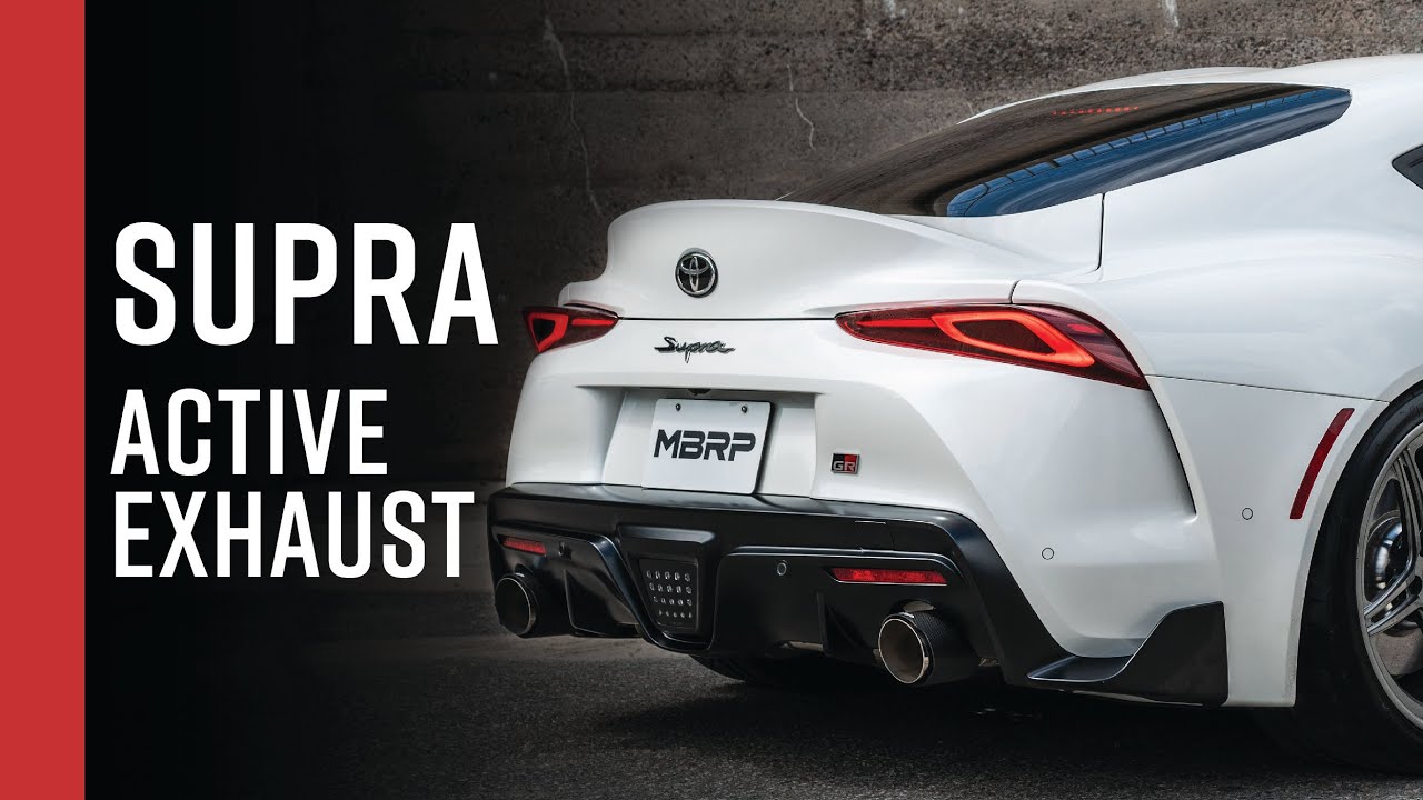 TOYOTA SUPRA // MBRP 3" Cat-Back, Active Profile Exhaust Overview