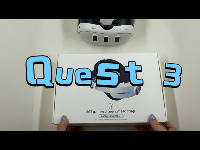 VR Head Strap With 8000 mAh Battery Earphone Compatible With Quest