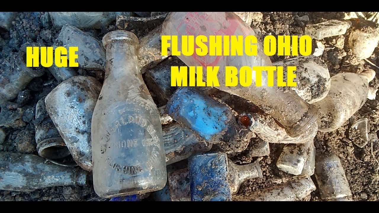 Buried Treasure Flushing Ohio Milk Bottle Digging Arrowhead