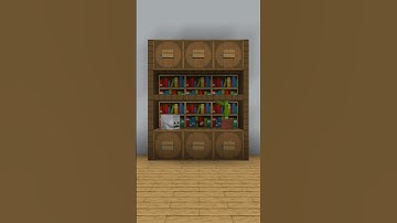 Minecraft : Simple Bookshelf | #shorts