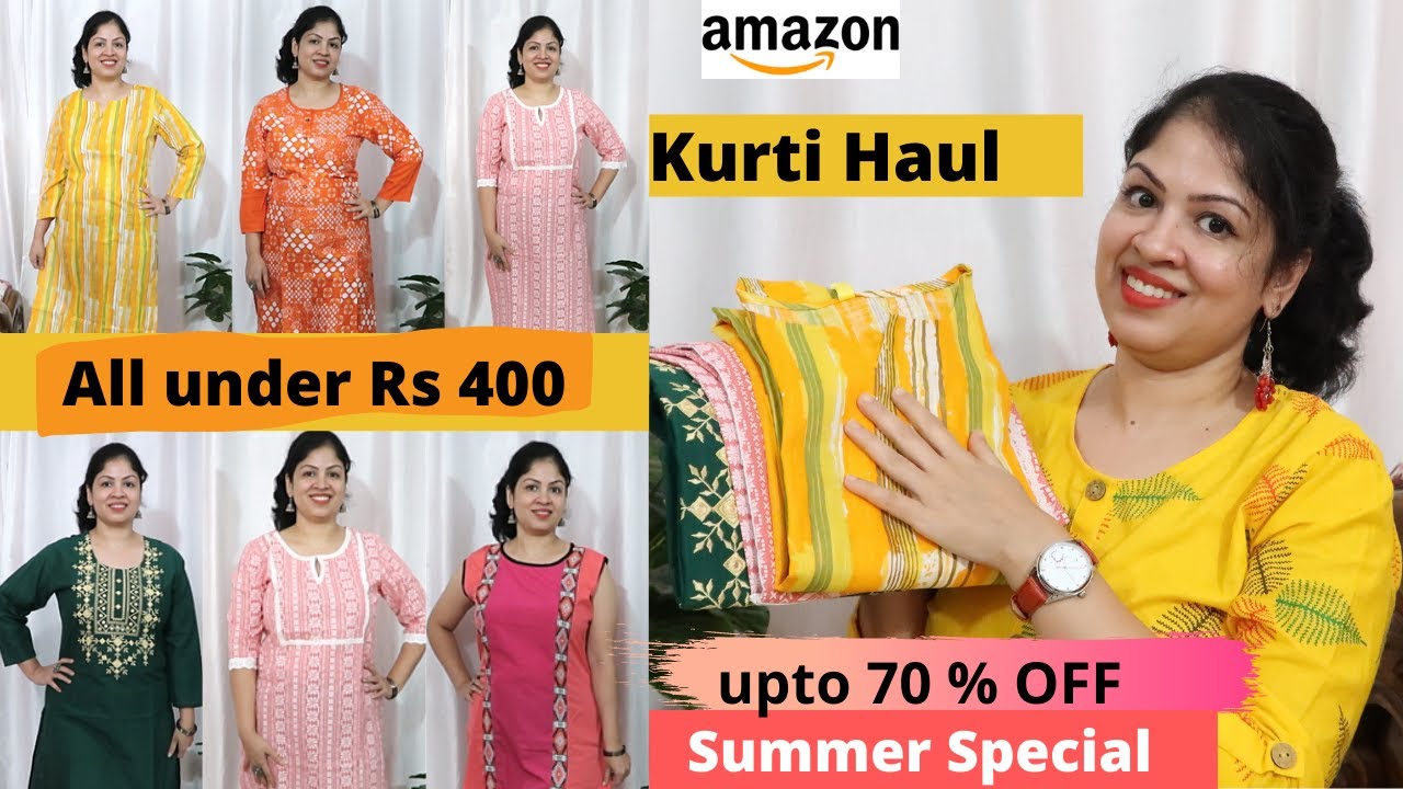 Buy Fashion SAY Women's Cotton Straight Kurta Combo Pack of 2 (Orange &  Rani) - XL at Amazon.in