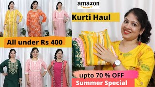 Amazon Kurta Haul 2021 | Amazon Kurti Haul 2021| All under Rs 400 | Try on Haul | Amazon Haul 2021
