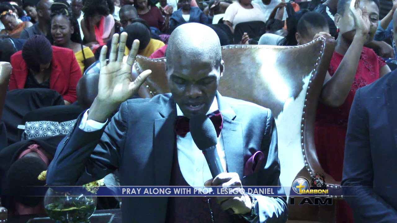 Praying & Singing in tongues :  Prof  Lesego Daniel
