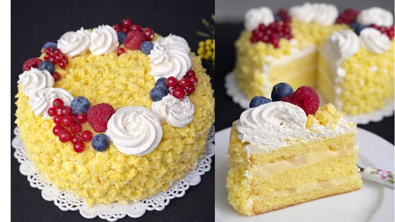 BASTANO 3 UOVA E FARINA🤩🤩 Torta Mimosa  RICETTA FACILE E VELOCE