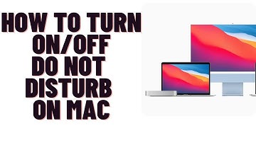 how to turn on/Off do not disturb on mac 2023,how to turn on do not disturb on mac big sur 2023