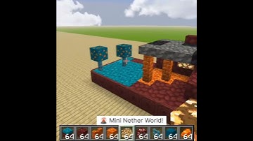 🔥 Minecraft Nether Miniature Art Build 🌋 | Tiny Nether World Decoration 🧱✨