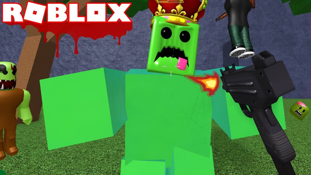 Roblox Zombie Attack Defeating The Giant Zombie Boss Slime Roblox Zombies Youtube - boss zombie roblox