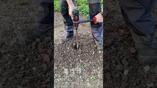 Making post holes using the new Parkside Performance 150Nm drill