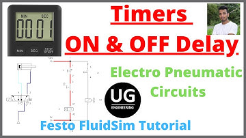 ON OFF Delay Timers| Electro Pneumatics |FluidSim Tutorial |2021. Sinhala