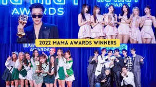 MAMA Awards 2022 Winners Full List | MAMA 2022