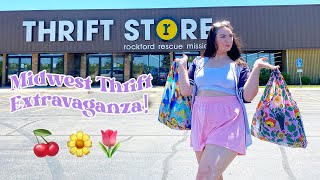 Thrift With Me 🍒✨ MIDWEST THRIFTING EXTRAVAGANZA ft. Jessica Neistadt