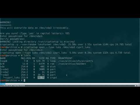 установка arch linux и настройка шифрованных luks дисков вместе с lvm | поддержка uefi в libvirt