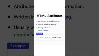 Html Attributes #html #website #ytshorts #learning #knowledge