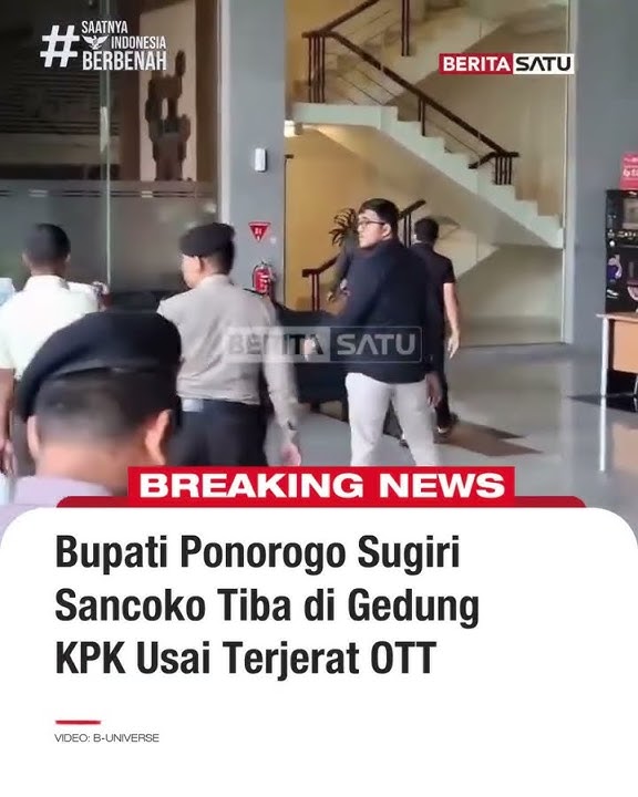 Bupati Ponorogo Sugiri Sancoko Tiba di Gedung KPK Usai Terjerat OTT #beritasatu