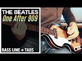 The beatles  one after 909  bass line play along tabs