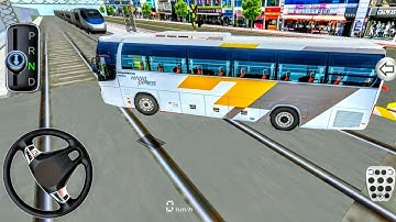 New Kia Express Bus vs Bullet Train - 3D Driving Class 2025-Best iOS Android Bus game game #gameplay