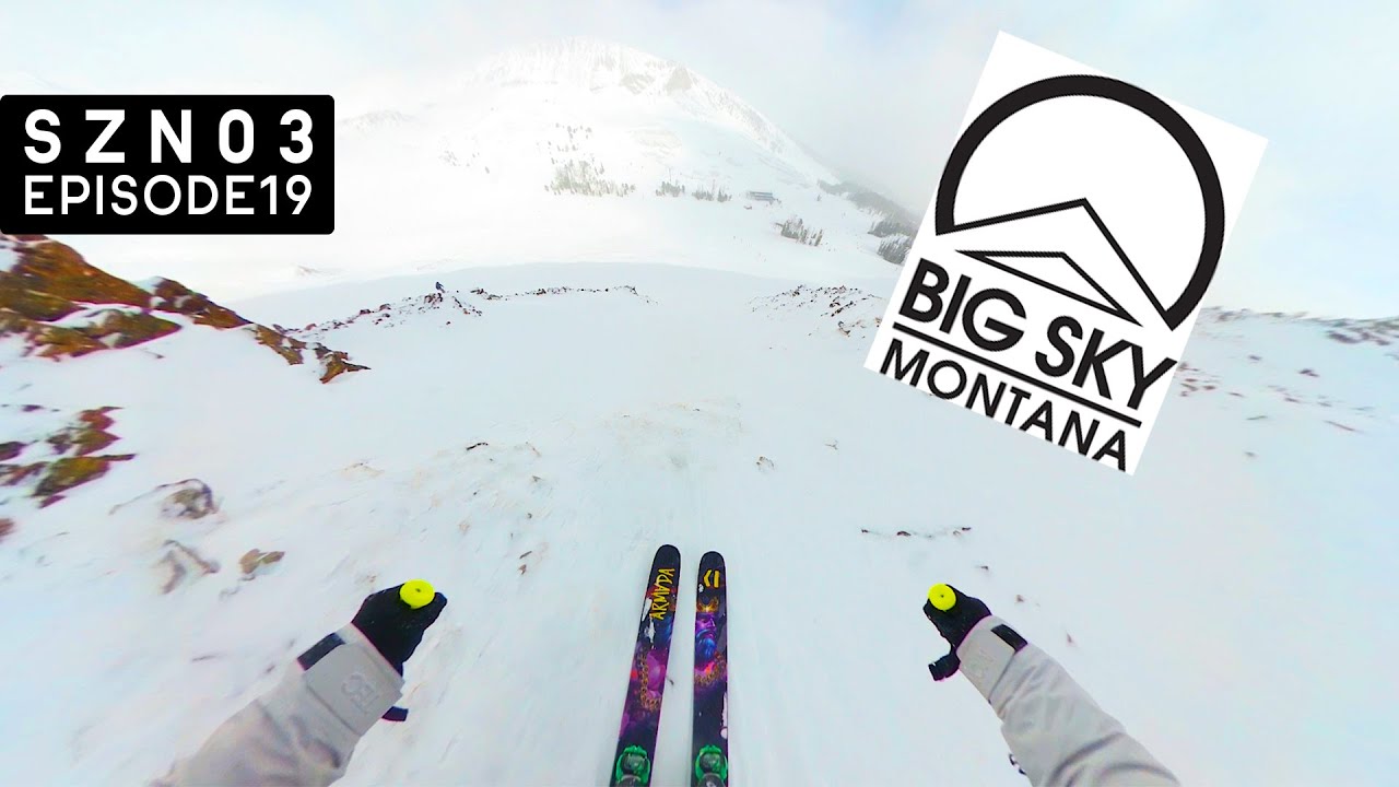 Прохладный день, катание на лыжах в BIG SKY | vanlife montana