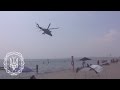Вертольоти Мі-24 ЗСУ над пляжем. Коблеве