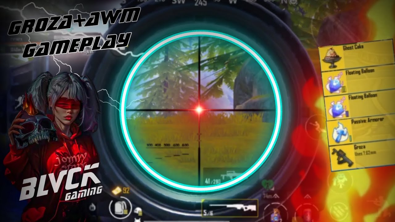 Wow😍 Best Loot Groza+AWM GAMEPLAY🔥BLVCK GAMING...
